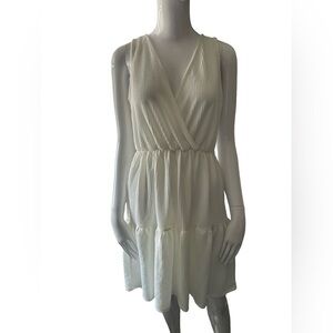 Caution To The Wind White Midi Dress